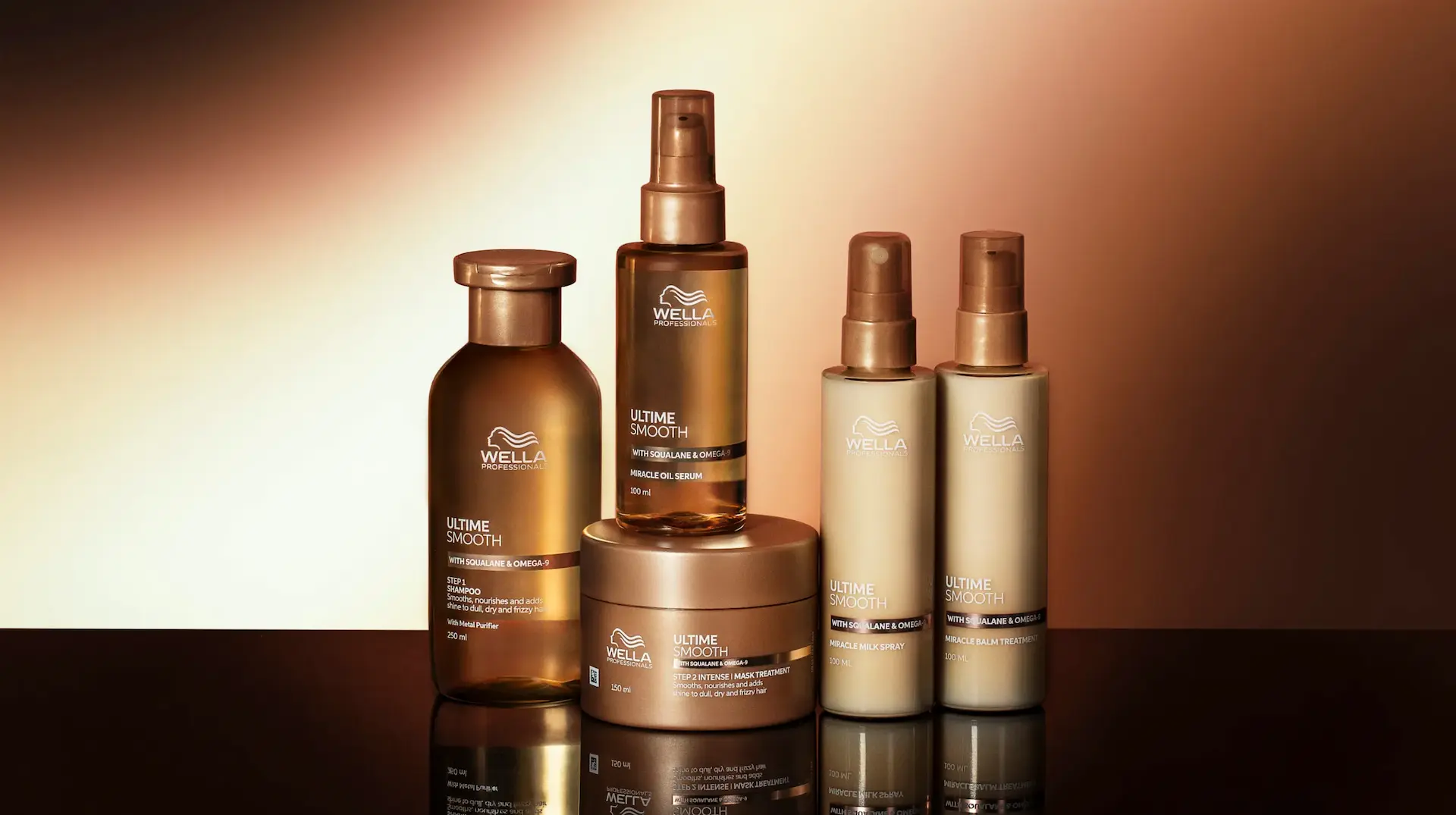 アルタイム スムース シリーズの5製品が並んだ画像